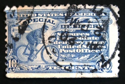 11- 1 4, RNV35 ***** SCOTT #E10, 10c ENTREGA ESPECIAL, USADO, c1916, CV$50 Foto 1 de 2