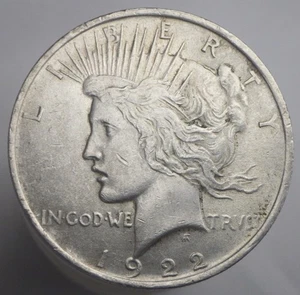 1922 US Peace Dollar - Good Luster – 90% Silver - Picture 1 of 2