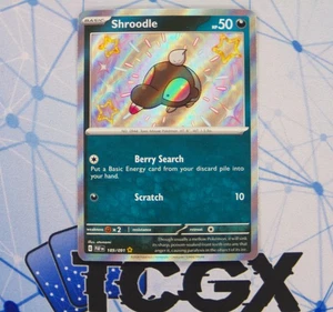 Pokemon - Shroodle - 189/091 - Paldean Fates - Holo - Brillante Raro Casi Nuevo - Imagen 1 de 1