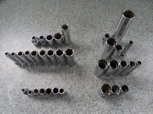 Snap-On Tools 34pc Random Socket Bundle 1/4" 3/8" - Picture 1 of 5
