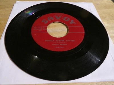 Nappy Brown 45 - Piddily Patter Patter - Savoy 451162  (Label & Title Variation) - Image 1 of 2