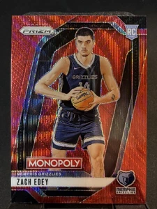 2024-25 Panini Prizm Monopoly #24 Zach Edey Red Prizms - Bild 1 von 2