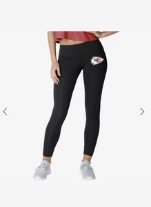 Legging negro con logotipo de pantorrilla Kansas City Chiefs para mujer XL nuevo con etiquetas - Imagen 1 de 7
