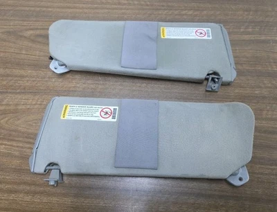 (Par) 1995-1999 Tahoe Yukon Suburban gris tela izquierda y derecha conjunto de parasoles laterales OEM Foto 1 de 4