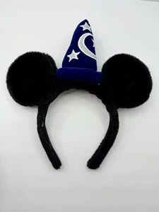 Disney Ears Sorcerer Mickey Mouse Fantasia Wizard Hat Plush Headband Vintage - Picture 1 of 9