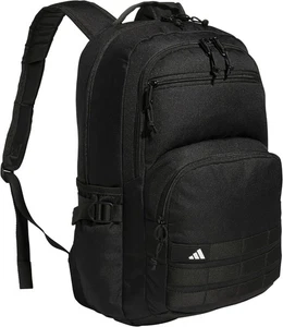 Adidas Zaino Interval con Manicotto per Laptop, Taglia Unica, Nero/Bianco - Foto 1 di 7