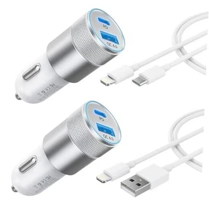 Car Charger, [Apple MFi Certified] 48W Cigarette Lighter iPhone Car Charger  - Picture 1 of 8