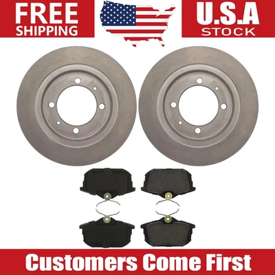 Rotores de freno traseros + pastillas de freno de cerámica para 1999 - 2001 2002 2003 2004 Volvo V40 Foto 1 de 4