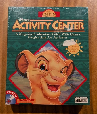 НОВЫЙ ЗАПЕЧАТАННЫЙ — центр активности Disney's The Lion King для Macintosh CD-ROM - Изображение 1 из 3