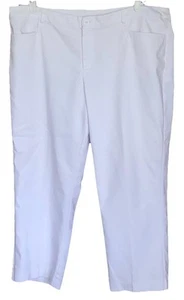 CJ BANKS MUJER TALLA GRANDE BLANCO PANTALONES BOLSILLOS CINTURÓN TRABILLAS TALLA 18W USADO EN EXCELENTE ESTADO - Imagen 1 de 3