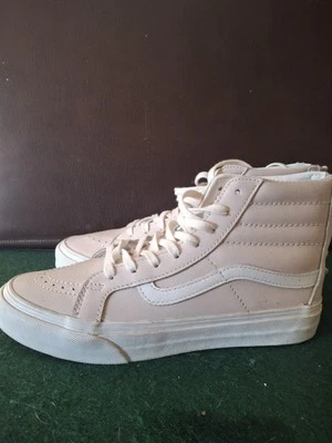 VANS Montantes Simili Cuir femme Pointure 37.Beige Rosé.Zip Arrière.  - Photo 1/4