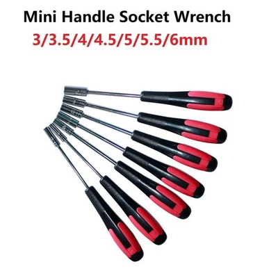 Set cacciaviti a bussola dado esagonale 3mm 6mm con manico antiscivolo per bullo - Image 1 of 4