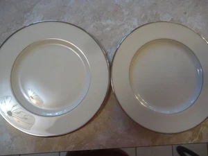 Set of 2 Lenox Montclair 10 1/2" Dinner Plates Unused Condition - Picture 1 of 4