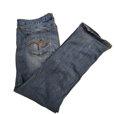 Diane Gilman Jeans Womens 24 Blue Denim Slim Boot Plus Size Stretch 5-Pocket - Image 1 of 4