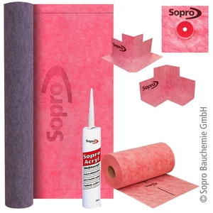 Sopro sistema nastro sigillante giunti vasche da bagno piatti doccia set guarnizioni sigillare disaccoppiare - Foto 1 di 12