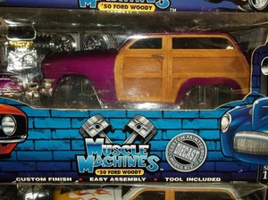 Muscle machines 1/18 50 ford woody Kit purple NIB - Picture 1 of 1