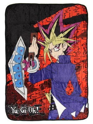 Yu-Gi-Oh! Trading Card Game Yugi Mutou Soft Plush Fleece Throw Blanket 45" x 60" - Image 1 of 3