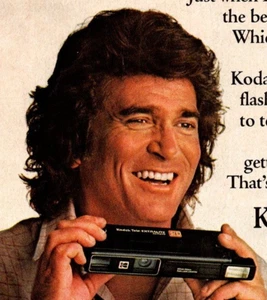 VTG Retro Ad 1980 Kodak Tele-Ektralite 20 Camera Ad Michael Landon Chris Landon - Picture 1 of 4
