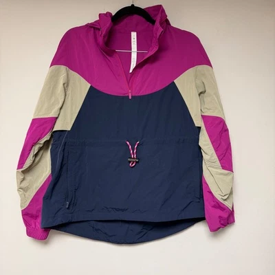 Chaqueta Pullover Ligera Lululemon Anorak Colorblock Talla 6 Foto 1 de 4