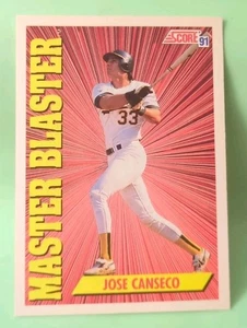 Score 1991 - Jose Canseco #690 - Oakland Athletics A's - Foto 1 di 2
