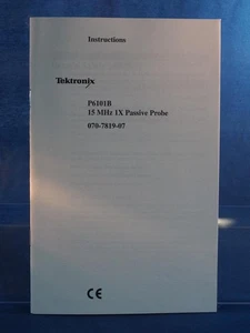 Tektronix P6101B Passive Probe User Manual - Picture 1 of 1
