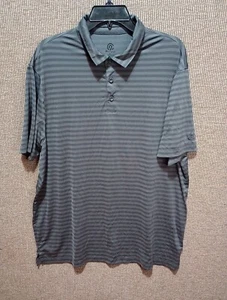 C9 CHAMPION DUO DRY POLO SHIRT STRIPED SHORT SLEEVE GRAY & Black SIZE XL - Picture 1 of 8