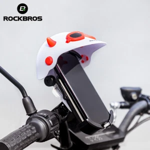 ROCKBROS Bike Phone Stand Sun Visor Cute Rain Cover for Motorcycle E-bike Holder - Picture 1 of 12