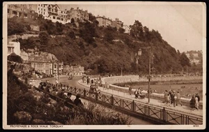 Promenade & Felsenspaziergang Torquay Devon Postkarte - Bild 1 von 2