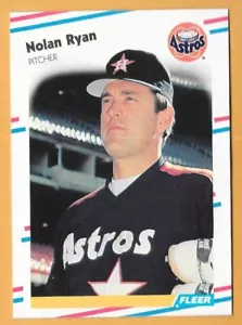 AA NOLAN RYAN HOUSTON ASTROS #455 - FLEER CASI NUEVO-COMO NUEVO 1988 - Imagen 1 de 2