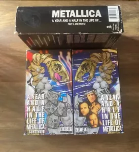 Metallica A Year And A Half In The Life Of Part 1 & Part 2 VHS Video Tapes 1992 - Picture 1 of 7