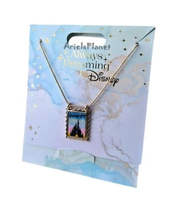 2025 Disney Parks Always Dreaming Cinderella Castle Wish You Were Here Necklace - Picture 1 of 5