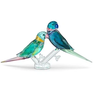 Swarovski Crystal, Jungle Beats, Parakeet Couple Fife & Fifer, 5577124 - Picture 1 of 1