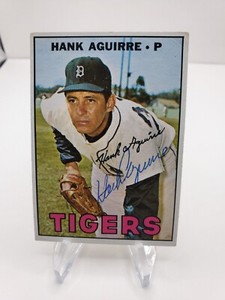 1967 TOPPS  HANK AGUIRRE #263 SIGNED JSA CERTIFIED
