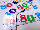 80. Geburtstag Geschenkverpackung......2 Blatt & 1 Etikett....70 cm x 50 cm