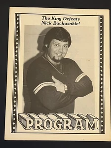 RARE Adrian Street Jerry Lawler Championship Memphis Wrestling Program wwf 2 NWA - Picture 1 of 3