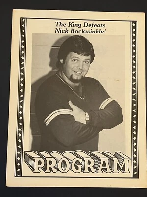 RARE Adrian Street Jerry Lawler Championship Memphis Wrestling Program wwf 2 NWA - Image 1 of 3