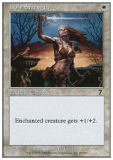 Magic the Gathering MTG Holy Strength (20) Seventh Edition   LP