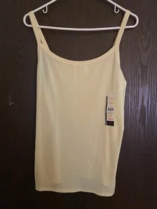 No Boundaries NWT Women's Junior's Stretch Rib Cami Top Limoncello Size XXXL-21 - Picture 1 of 1