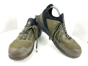 Reebok All Terrain Sneakers Men 15 M Trail Running Steel Toe Green Black RB4092 - Picture 1 of 12