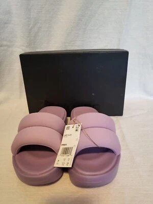 锐步 Cardi Slides Cardi B HP6570 薰衣草紫色女式 7 码 — 第 1/4 张图片