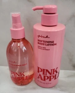 2PCS Victoria's Secret Pink Apple Body Lotion & Mist NEW - Picture 1 of 1