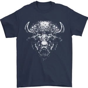 Un Buffalo Cabeza Camiseta Hombre 100% Algodón - Imagen 1 de 91