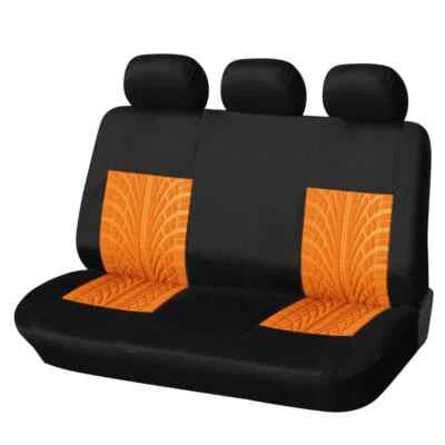 Nuevo juego de fundas de asiento de coche bordadas para ajuste universal para la mayoría de las fundas de coches con pista de neumáticos Foto 1 de 4