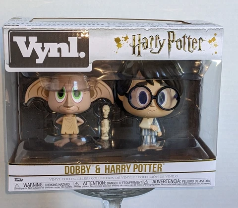 Funko Vynl.~Harry Potter & Dobby~ Vinyl Collectibles~2 Figures~Warner Bros~NIB Cover
