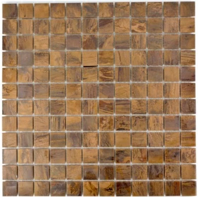 Carreaux En Métal Mosaïque Cuivre Mur Marron Carré Marron WB49-1510 1 Tapis - Photo 1/4