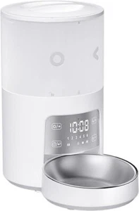 Petory F02 Automatic Pet Feeder - Programmable Timer LED Touch Screen - White - Picture 1 of 10