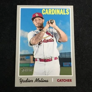 2019 Topps Heritage Short Print SP #439 Yadier Molina St Louis Cardinals - Picture 1 of 2