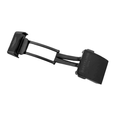 Breitling M20D4 20 mm Repuesto de acero negro OEM Hebilla de despliegue plegable Foto 1 de 3