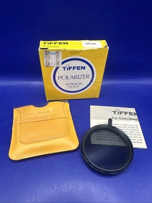 NOS TIFFEN 48mm Polarizer Screw-In Filter w/ Case Made In Japan - Image 1 of 4