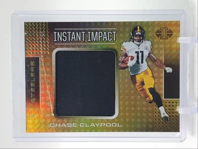 CHASE CLAYPOOL 2020 ILLUSIONS ROOKIE INSTANT IMPACT PATCH #1127 RC Q5159 - Image 1 of 2